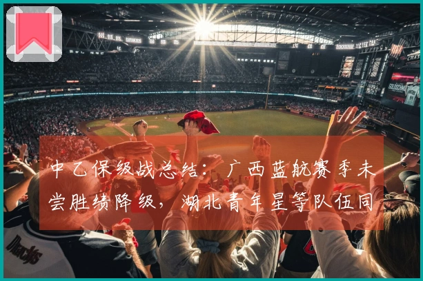 中乙保级战总结：广西蓝航赛季未尝胜绩降级，湖北青年星等队伍同步降级